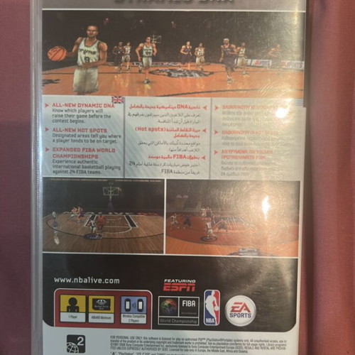 PSP game NBA LIVE 09 like new