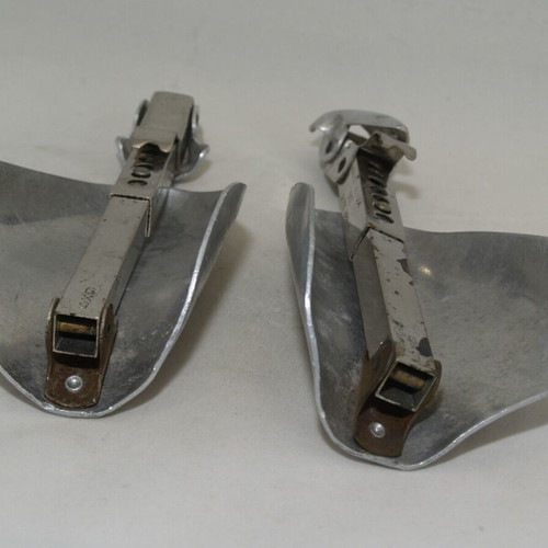 Vintage pair of telescopic automatic boot trees used