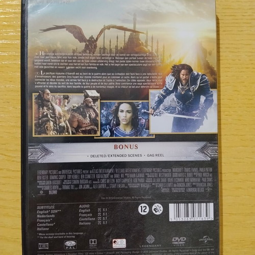 Warcraft The Beginning DVD used
