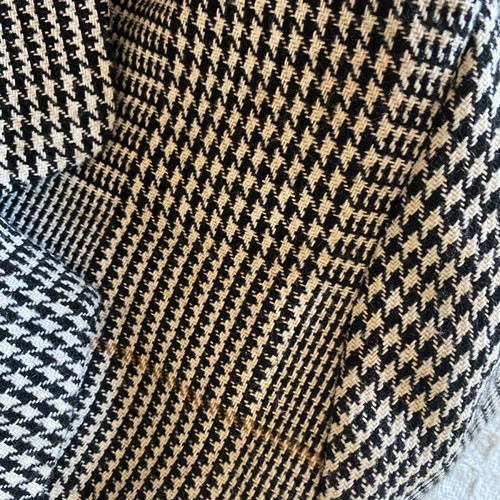 Stradivarius checked coat like new, black and beige