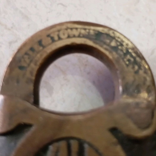 Yale padlock used, vintage possibly 1920-1930 with wear and patina