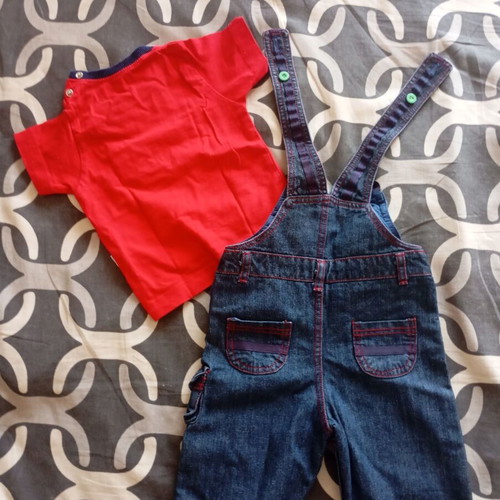 Autumn clothing set for 9-month-old boy like new, Star Kids and Cheeky Chimp
