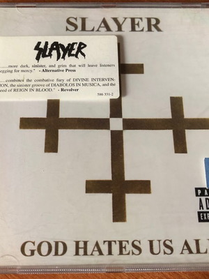 Slayer God Hates Us All CD used, metal