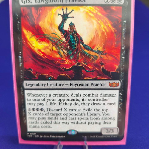 Magic the Gathering Gix, Yawgmoth Praetor card like new