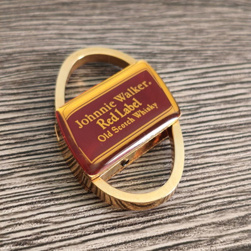 Johnnie Walker Red Label vintage metal keychain