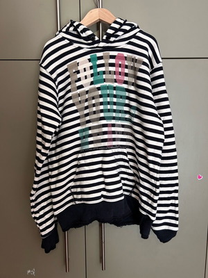 Roxy hoodie striped, like new, size Small, warm hooded sweatshirt
