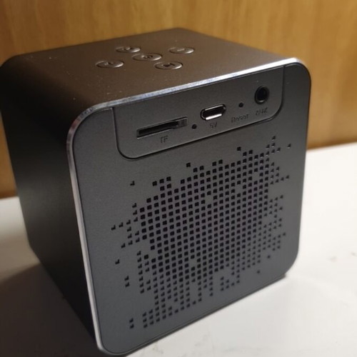 Bluetooth speaker with aux, mp3 player, clock and thermometer