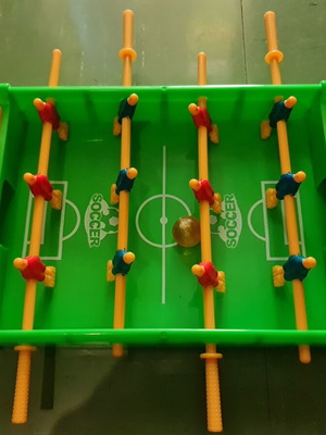Mini Foosball Table used, plastic