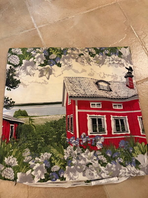 Vallila pillow cover like new with Finnish countryside landscape