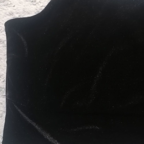 Mango velvet black top size M-L like new