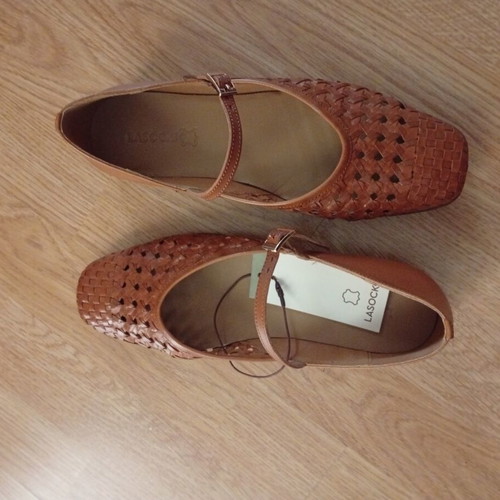 Lasocki Mary Jane ballerinas new, size 36.5-37, brown leather