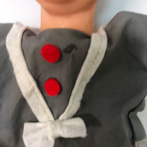 Puppet hand marionette used, plastic and fabric