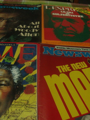 Ξενόγλωσσα περιοδικά μεταχειρισμένα, Newsweek, Time, L'Expres