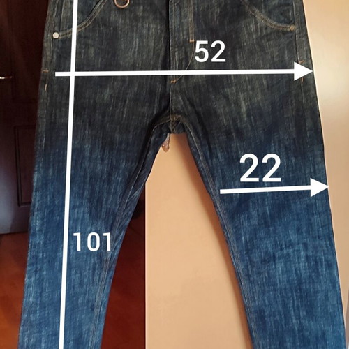 Staff men's jeans used, dark blue, size 30, straight fit