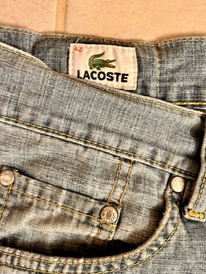 Lacoste jeans used, light blue, comfort fit, size 42