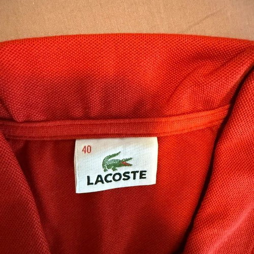 Lacoste women's polo shirt size 40 like new, red
