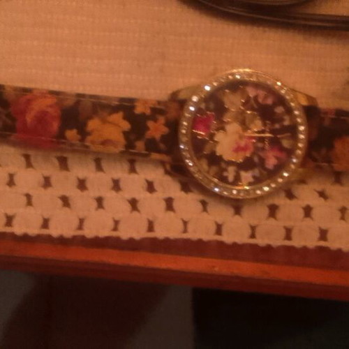 Women's wall watch new with multicolor floral strap