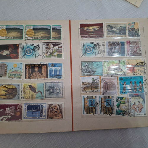 Collectible old stamps used, collection of about 300 pieces
