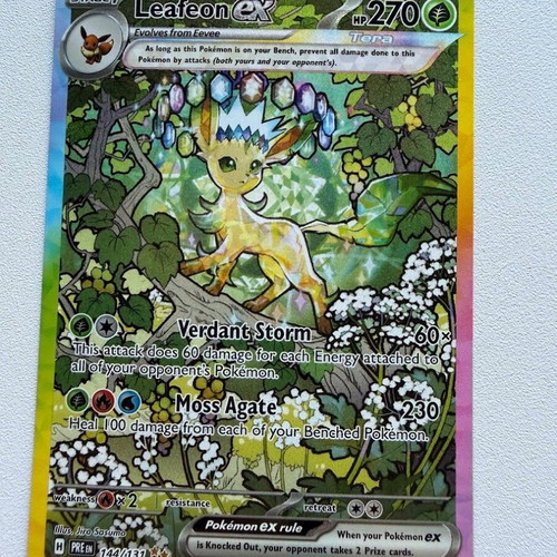 Leafeon EX PRE 144 card near mint
