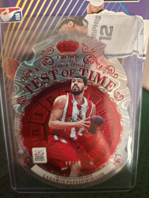 Lazaros Papadopoulos Test of Time 18/49 Olympiacos card like new