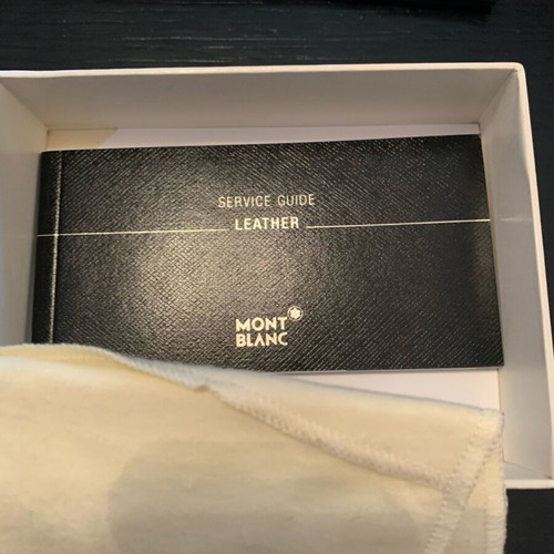 Montblanc cardholder used, authentic, black