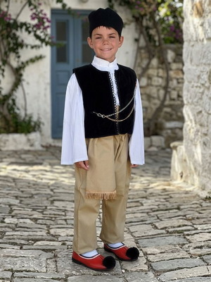 Traditional Children's Costume Epirus with Chain, New, Sizes 8 & 12