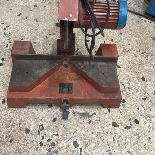Stationary wood circular saw used, cast iron base