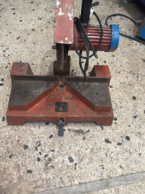 Stationary wood circular saw used, cast iron base