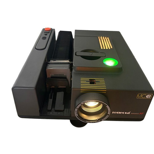 Reflecta Diamator AF 35mm slide projector with slide tray