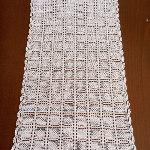 Handmade white crocheted doily like new