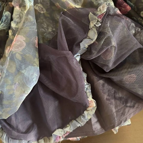 H&M Tulle Skirt with Floral Print for Girl 6-7 Years Like New
