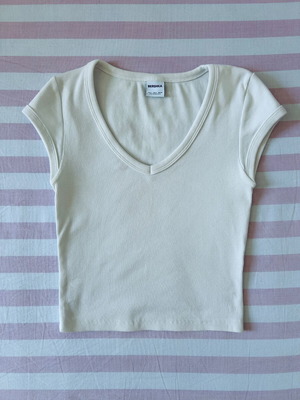 Bershka white top like new, size S
