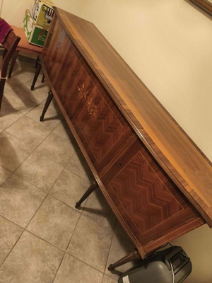 Handmade walnut wood sideboard like new