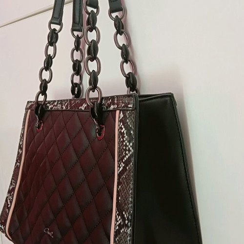 Axel shoulder bag used, black with strap