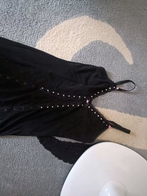 Black dress with straps like new, size M