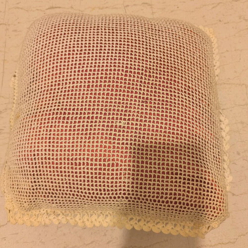 Traditional sofa pillows used, set of 2, handmade