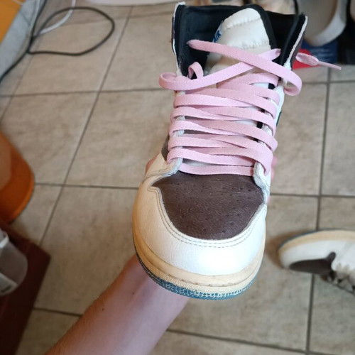 Jordan 1 High Travis Scott Custom Shoe Like New Size 44