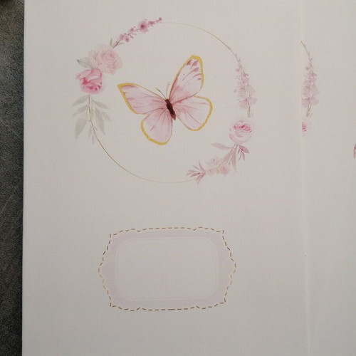 Invitation envelopes new, pack of 10 for girl baptism with stickers