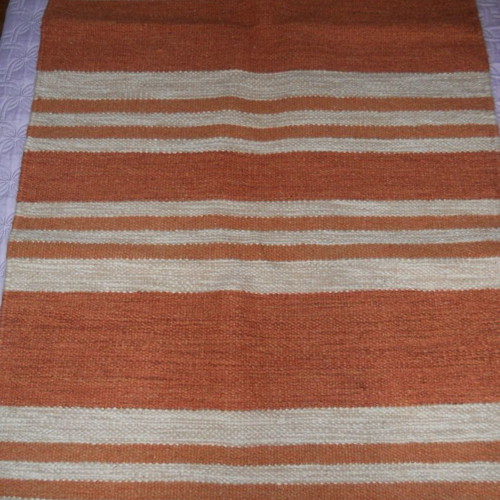 Wool Dhurry rug from India new, 1.70 x 0.80 m