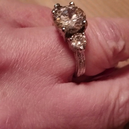 Retro pink ring size 17.7 like new