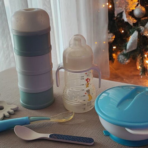 Milk Powder Measuring Tapers, Baby Bottle, Taper, Spoons Like New