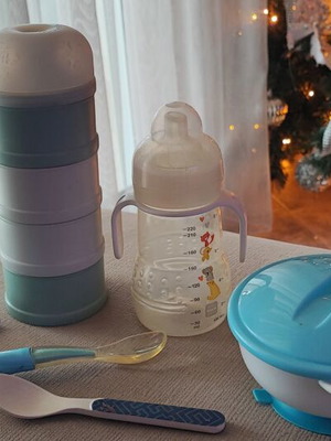 Milk Powder Measuring Tapers, Baby Bottle, Taper, Spoons Like New