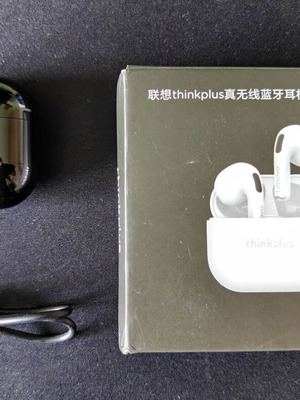 Lenovo LivePods LP40 Bluetooth Earbuds with Charging Case, Black