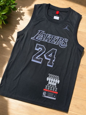 NBA φανέλα Kobe Bryant #24 Lakers Black Mamba MVP έκδοση