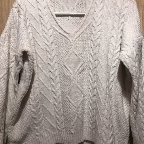 Knitted sweater used, onesize, white