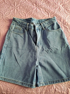 Shein denim shorts, size L, blue