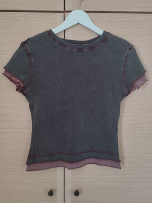 Crop top Shein καινούργιο, μέγεθος S, μαύρο