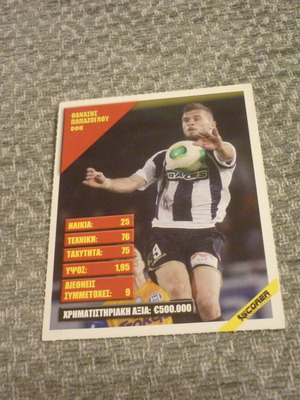 Thanasis Papazoglou OFI Crete football card used 2013