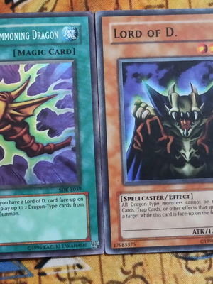 Lord of D. και The Flute of Summoning Dragon κάρτες Yu-Gi-Oh!