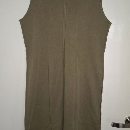 Calvin Klein Jeans sleeveless midi dress Large khaki like new